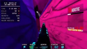 ULTRAKILL: MAP 2-2: Death At 20,000 Volts (New Game, All Secrets/Kills, Challenge, P Rank)