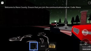 Roblox, A night in the life of Mano County- Part 1 *Bank "Robbery"*