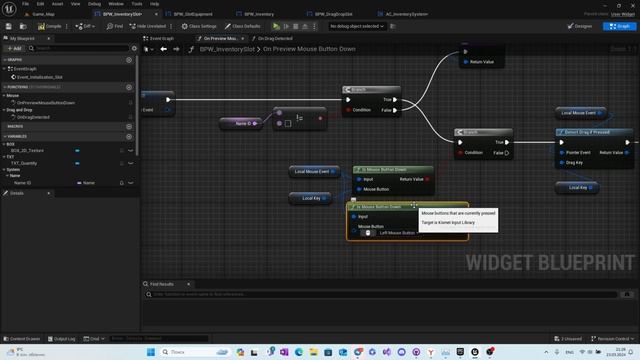 05 ИНВЕНТАРЬ Unreal Engine 5 DRAG AND DROP 1. Кирилл Зандарян