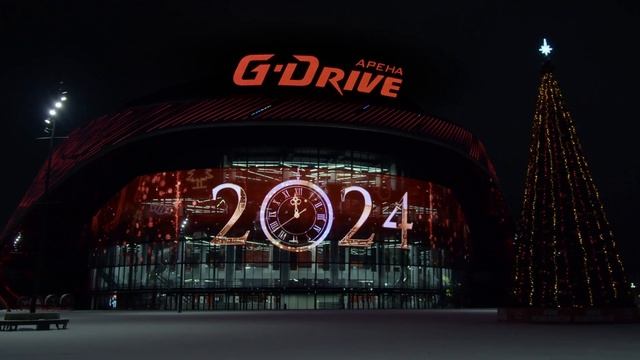 «АВАНГАРД» ПОЗДРАВЛЯЕТ С НОВЫМ 2024 ГОДОМ | G-Drive Арена | Омск | КХЛ 23/24 | Amazing Media Facade