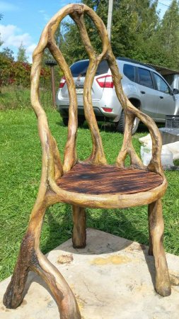 Бетоная мебель для сада! #цемент #wood #скульптура #woodworking #landscape (4)