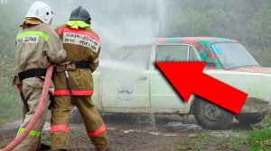 Что будет если помыть машину с ПОЖАРНОГО брандспойта?