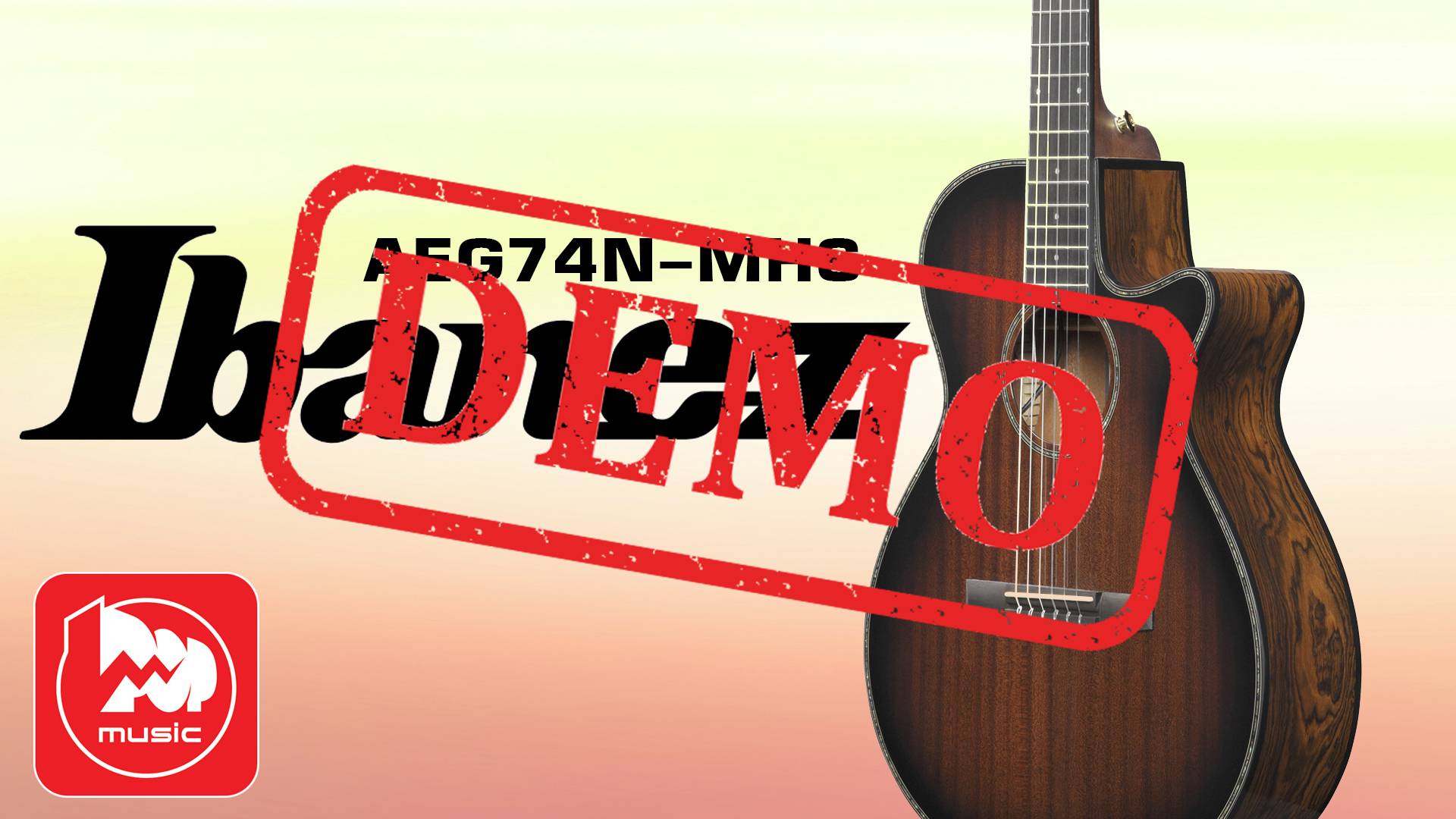 Электроакустика IBANEZ AEG74N-MHS - демонстрация звучания