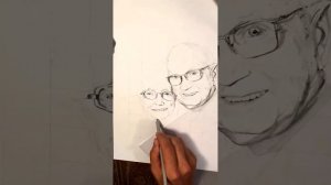 Drawing a portrait of my grandparents