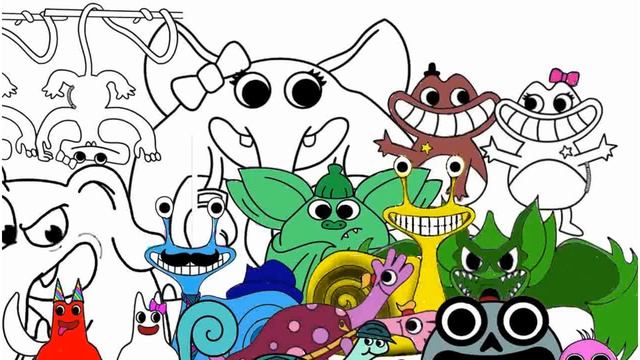 Coloring Monsters from the GARTEN of BANBAN -3, 4 | Fanart смотреть онлайн