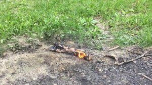 Doll Ken on fire. Burning a doll. Кукла горит.