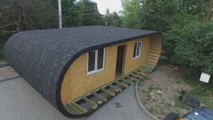 Ecohouse: Классный, очень  необычный дом из сип панелей.