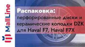 Распаковка: диски тормозные передние DZK DZK21576 и колодки тормозные DZK DZK2098 для Haval F7, F7X