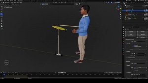 3д Блендер. Анимация удара по тарелке на барабанной установке.