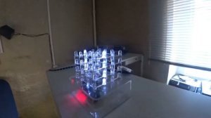 Светодиодный куб 4х4х4, ардуино