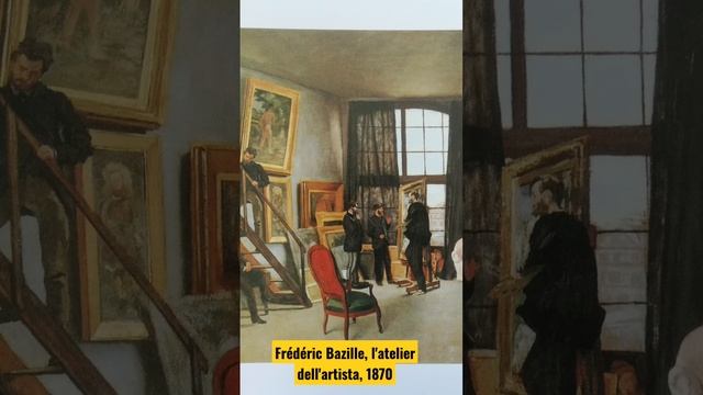 Frédéric Bazille, l'atelier dell'artista, 1870 #artesplorando #shortdarte