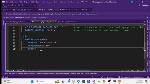 how to deploy blazor app to Azure using GitHub Actions | CI/CD смотреть онлайн