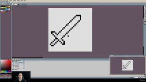 40. Drawing a sword. PIXEL ART Master Course