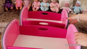 Baby Dolls Twin‘s Bed - Smoby Baby Nurse Dolls Bed Baby Annabell Go to bed