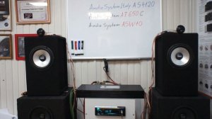 Акустика AudioSystem Italy AT650C+усилитель,AudioSystem Italy AS4120,обзор и прослушивание