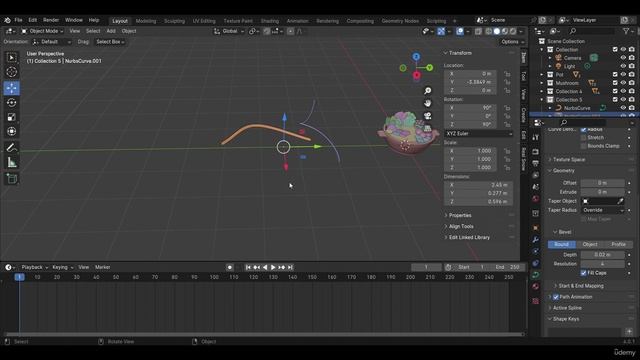 03 - Vegetable Meat and Noodle Pt2. CREATE A SHABU MODEL in Blender