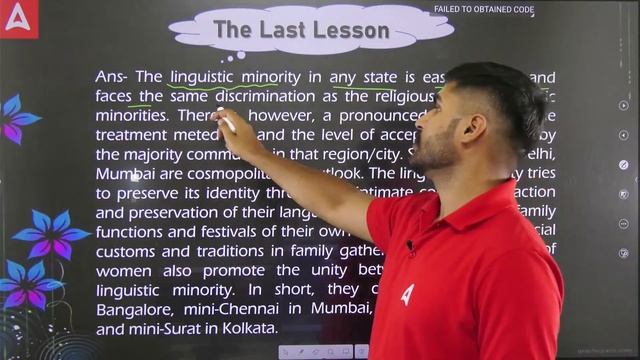 Class 12 English | The Last Lesson Long Type Questions