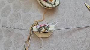 İki şiş dikişsiz sepetli patik modeli ✅️ #dikişsizikişişpatik ✅️ @divapatik