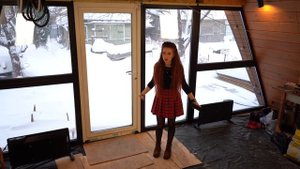 Внутренняя отделка дома A-frame | Ванная комната в каркасном доме