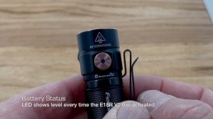 Fenix E18R V2.0 Rechargeable EDC Flashlight Operational Demonstration