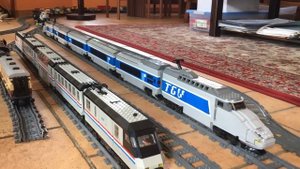 LEGO Big Boy and Horizon Express Train Crash