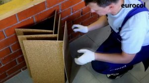 Eurostar 650 Fastcol.  Укладка пробкового покрытия на контактный клей.