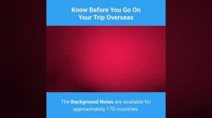 Know Before you go on your Trip