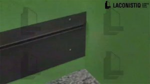 Laconistiq. Монтаж скрытого плинтуса. Вариант 2.