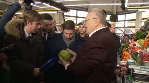 В.В.Жириновский посетил Дорогомиловский рынок. Чем травят народ, наглядно!