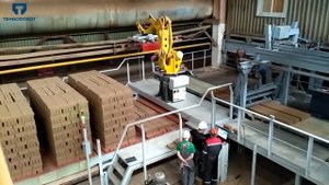 Роботизированная садка кирпича