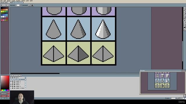 20. Shading a pyramid. PIXEL ART Master Course