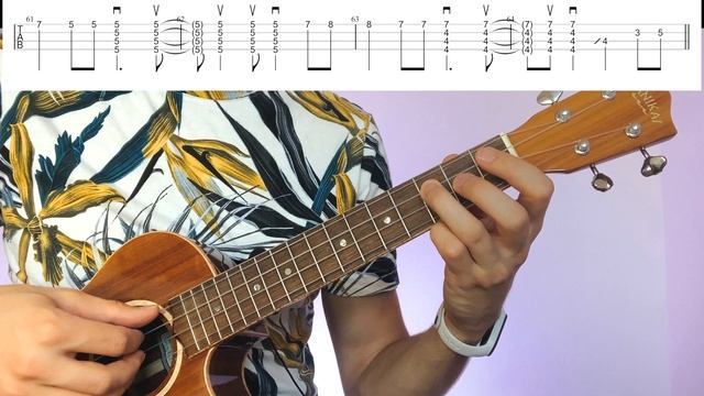 Отель калифорния как играть на укулеле/hotel california tutorial how to play ukulele