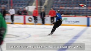 Раскатка перед матчем против СКА. Хартли – об атакующем хоккее, Мартынов – о концентрации