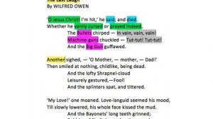 Brief Analysis - 'The Last Laugh' by Wilfred Owen