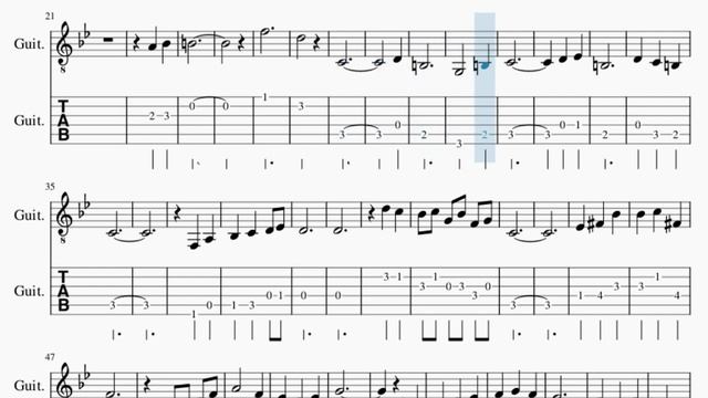Guitar Tab: How to play Final Duet (Omori) by Pedro Silva