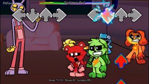 FNF new Smiling Critters Vs All Amazing Digital Circus sing Nightmare -Poppy Playtime Chapter 3 Mod