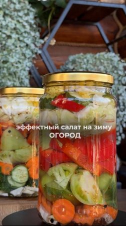 Салат на из ассорти овощей "Огород"