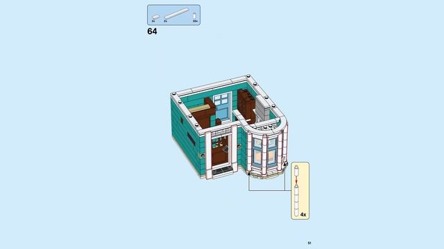 LEGO 10270 Bookshop (4K) - building instructions 2/2 смотреть онлайн