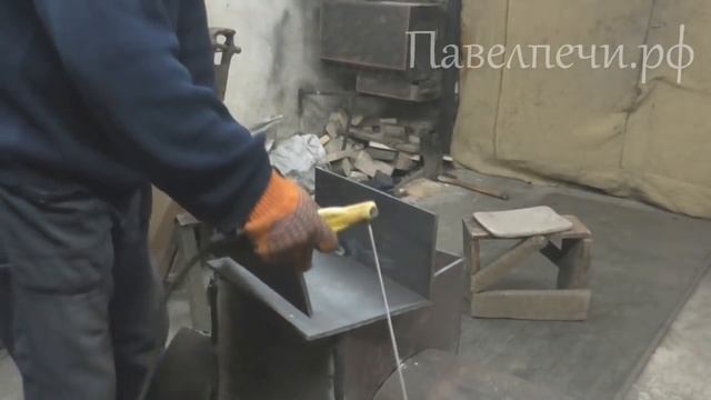 Печь для бани с баком из нержавейки
