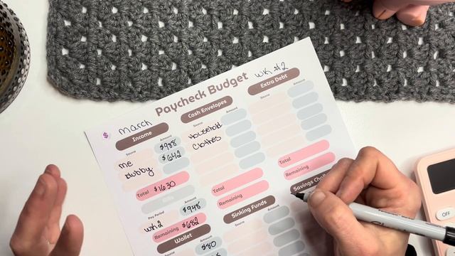 BUDGET WITH ME | WEEKLY PAYCHECK BUDGET | MARCH WEEK 2 |#debtfreejourney #daveramsey