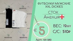 Продано! 101-282 #1676 Футболки мужские XXL Dickies Всесезон Англия