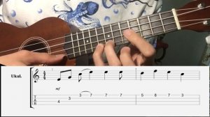 UKULELE. THE LITTLE MERMAID (LITTLE PART) UKULELE TUTORIAL