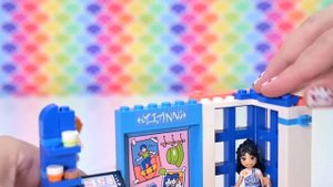 Building a teen bedroom full of art and chaos 🎨💥 Liann's Room Lego Friends build & review