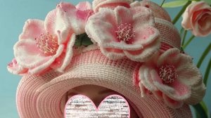 ШАПКИ и ШЛЯПКИ с цветами от нейросети. Подборка №1. ВЯЗАНИЕ.