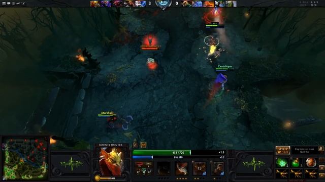 DOTA 2 Gameplay Bounty Hunter Gondar смотреть онлайн