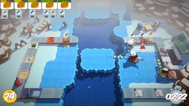 Overcooked coop 4 player gameplay ita - disastro... смотреть онлайн