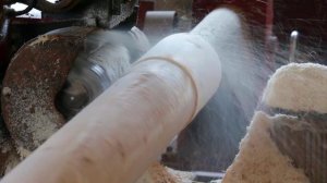 Сделано в Кузбассе HD: Изготовление оцилиндрованного бревна