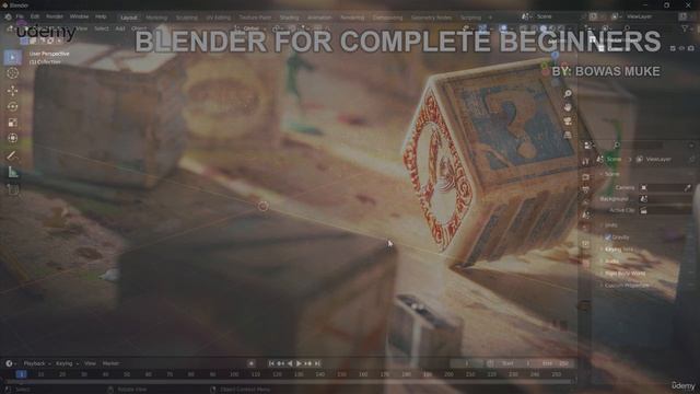 29. Convex Hull and Symmetrize. BLENDER FOR BEGINNERS by Bowas Muke