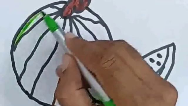 Bolalar uchun Tarvuz rasm chizish/Drawing Watermelon for children/Рисование Арбуз для детей смотреть онлайн