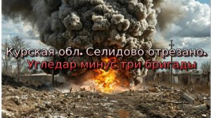 Украинский фронт - Курская обл. Селидово отрезано. Угледар минус три бригады